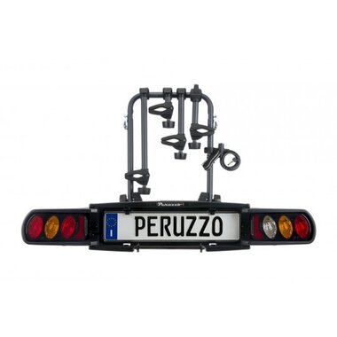 Autobagažinė Peruzzo Pure Instinct 4 dviračiams ant grąžulo (plienas, atlenkiama)