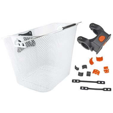 Bag on handlebar, with quick release holder, 34x25x26cm (white)
