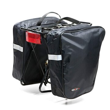 Bag on rear carrier BONIN 2x15l (black)