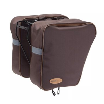 Bag on rear carrier BONIN 2x15l (brown)