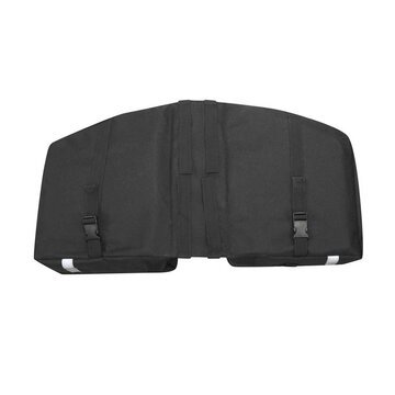 Bag on rear carrier FORCE Double 2x10l (black)