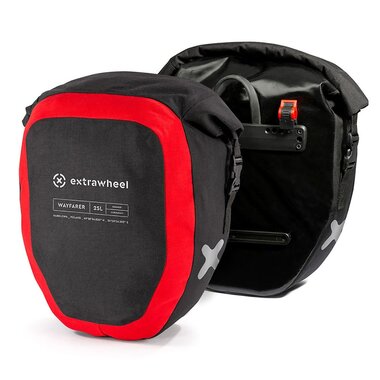 Bag on rear carriers EXTRAWHEEL Wayfarer Premium, 2 vnt. 50l