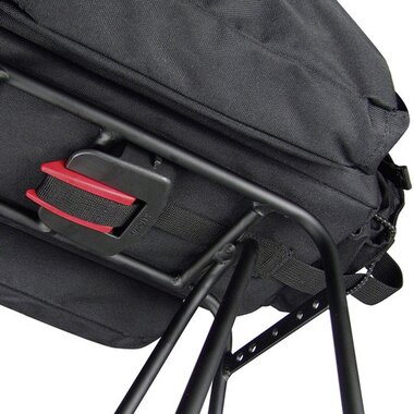 Bag on rear carriers KLICKFIX Rackpack 1, 10l (black)