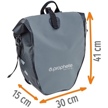 Bag on rear carriers Prophete 20l (grey)