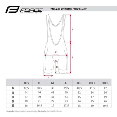 Bibshorts FORCE Fame with padding (black/fluorescent) M