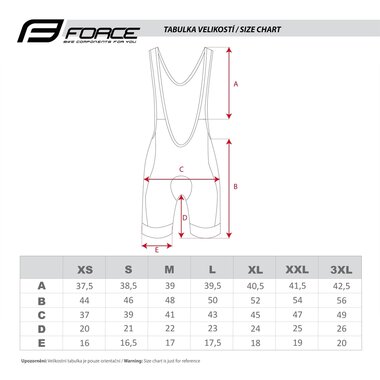 Bibshorts FORCE Fame with padding (black/red) XL