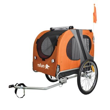 Bicycle bag 'NFUN for animals (orange)