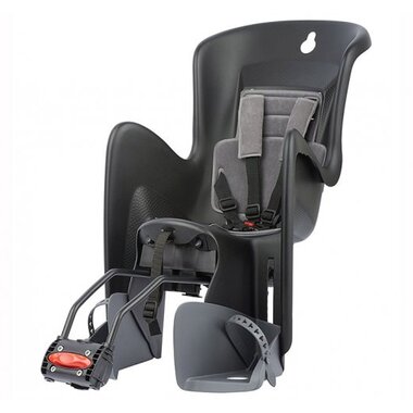 Dviračio kėdutė Polisport Bilby RS ant rėmo, su miego funkcija (pilka)