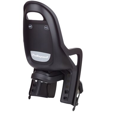 Dviračio kėdutė Polisport Groovy RS+ ant rėmo, su miego funkcija 22kg (juoda)