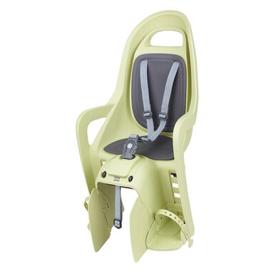 Bicycle child seat Polisport Groovy RS+ on rear rack (light green)