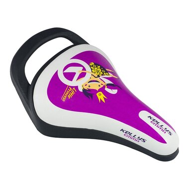 Bicycle saddle for children KLS Emma, with a hadle (purple)