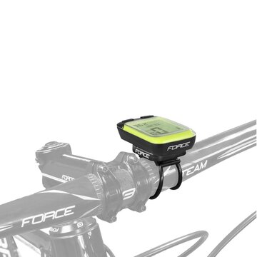 Bike computer FORCE WLS 20 functions, wireless (black/fluorescent)