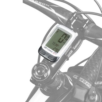 Bike computer FORCE WLS 20 functions, wireless (white)