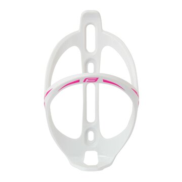 Bottle cage FORCE Get (plastic, white/pink)