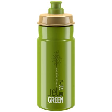 Bottle Elite Jett 550ml (olive green/white logo)