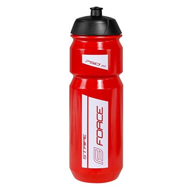 Bottle FORCE Stripe 0,75l (red/white)