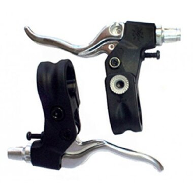 Brake lever set ALHONGA BMX (black/silver)