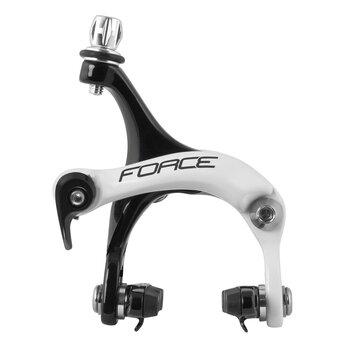 Brakes for road bicycle FORCE 39-49mm front + rear (aluminium, black/white)