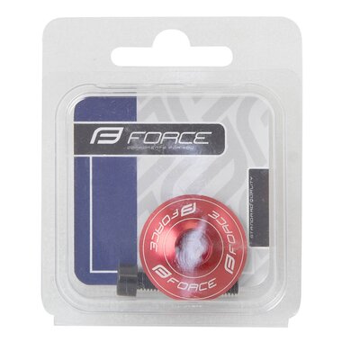 Cap headset FORCE 1 1/8", AHEAD (red)