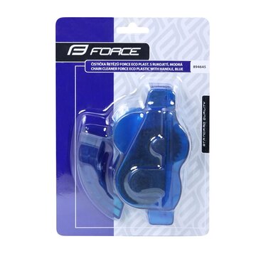 Chain cleaner FORCE ECO plastic, blue, with handle