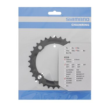 Chainring Shimano Deore M590 32T 9 speed