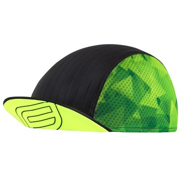 Classic cycling cap FORCE CORE with visor (black/fluorescent) S-M