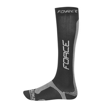 Compression socks FORCE Athletic Pro (black) 36-41 S-M