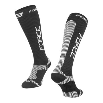 Compression socks FORCE Athletic Pro (black) 48-49 XXL
