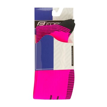 Носки FORCE Athletic Pro компрессии (розовый / черный) 42-47 L-XL