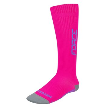 Compression socks FORCE Tessera (pink/purple) 36-41 S-M