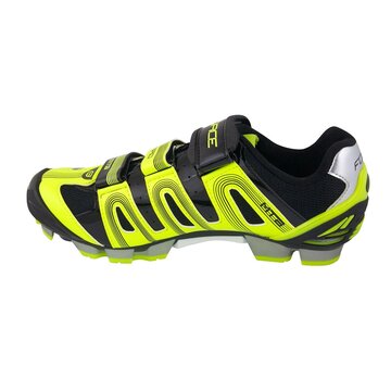 Cycling shoes FORCE MTB Hard (black/fluorescent) size 45