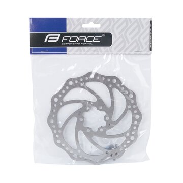 Disc brake rotor FORCE 160 mm, 6 holes (silver)