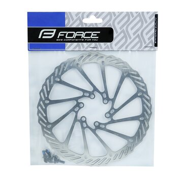 Disc brake rotor FORCE-2 180 mm, 6 holes (silver)