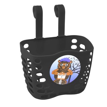 Front basket FORCE (plastic, black)