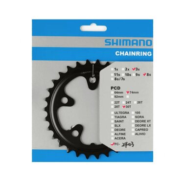 Front chainring star Shimano 30T, Claris FC-2403 