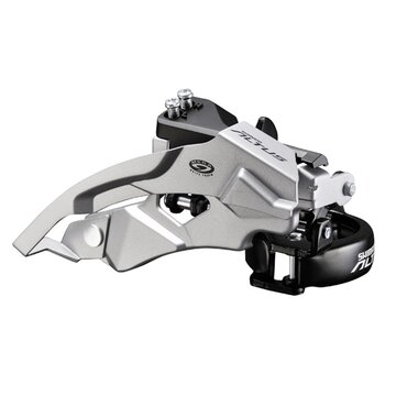 Front derailleur Shimano Altus M370 28.6mm 48T from above 9 gears.