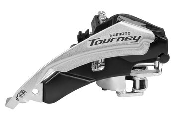 Perjungiklis priekinis Shimano Tourney TY500 (6/7 pavarų) Top Swing (31.8-34.9mm)