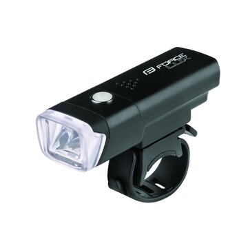 Front light FORCE Lux 100LM with batteries (black)
