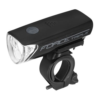 Front light FORCE Triple 19LM, 3xAAA, 3 functions (black)
