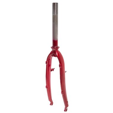 Front rigid fork 26" 28,6 mm/15,2 cm (steel, red)