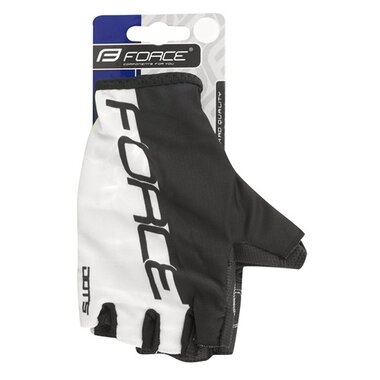 Gloves FORCE DOTS (white/black) S