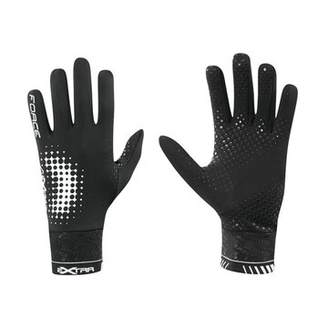 Gloves FORCE Extra spring/autumn (black) size XXL