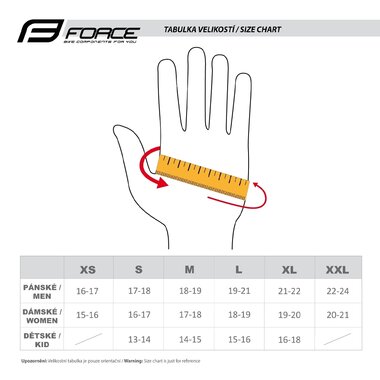 Gloves FORCE GALE softshell (grey) M