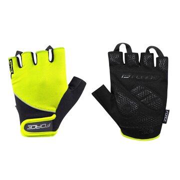 Gloves FORCE Gel II (black/fluorescent) S