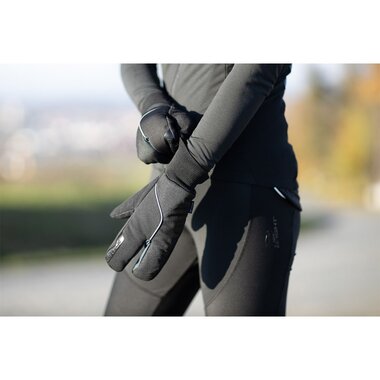 Gloves FORCE HOT RAK PRO Winter (black) XL