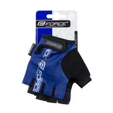 Gloves FORCE Kid II (black/blue) L