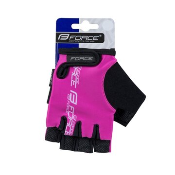 Gloves FORCE Kid II (black/pink) S
