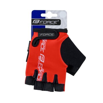 Gloves FORCE Kid II (black/red) M