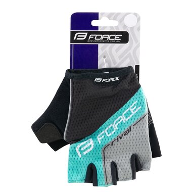 Gloves Force LINE (black/turquoise) XL