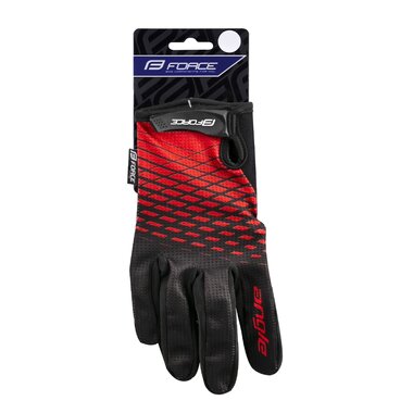 Gloves FORCE MTB Angle Summer (red/black) S